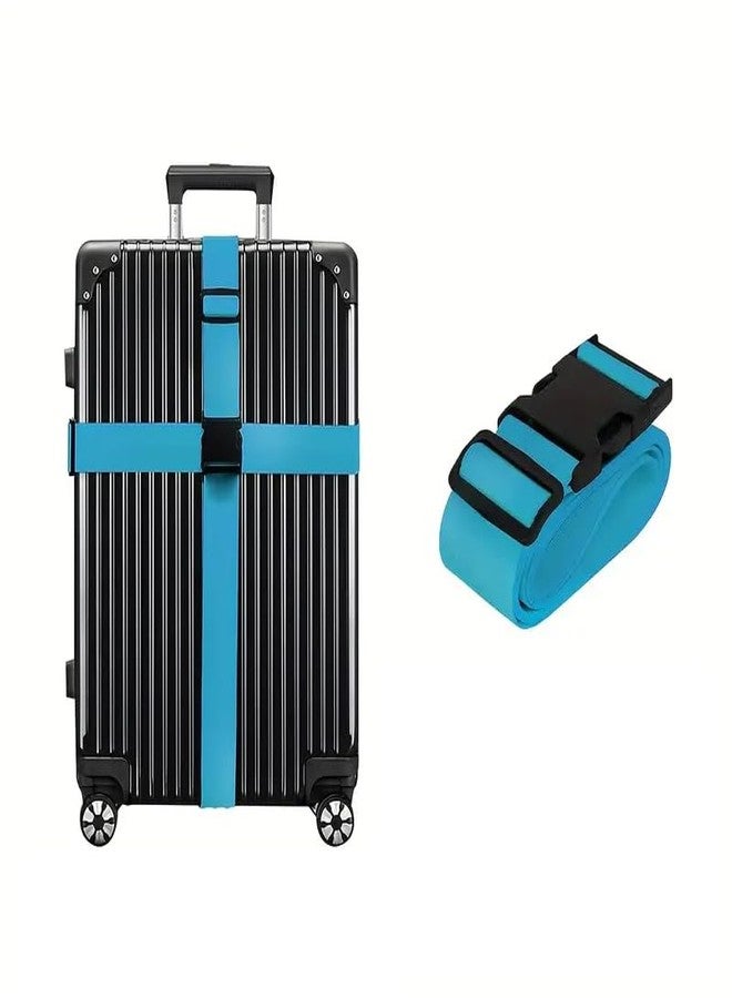 Dayish Luggage Strap for Suitcases, Straps Belts for Trolleys and All Kind of Luggages (1, Blue) - Image 1